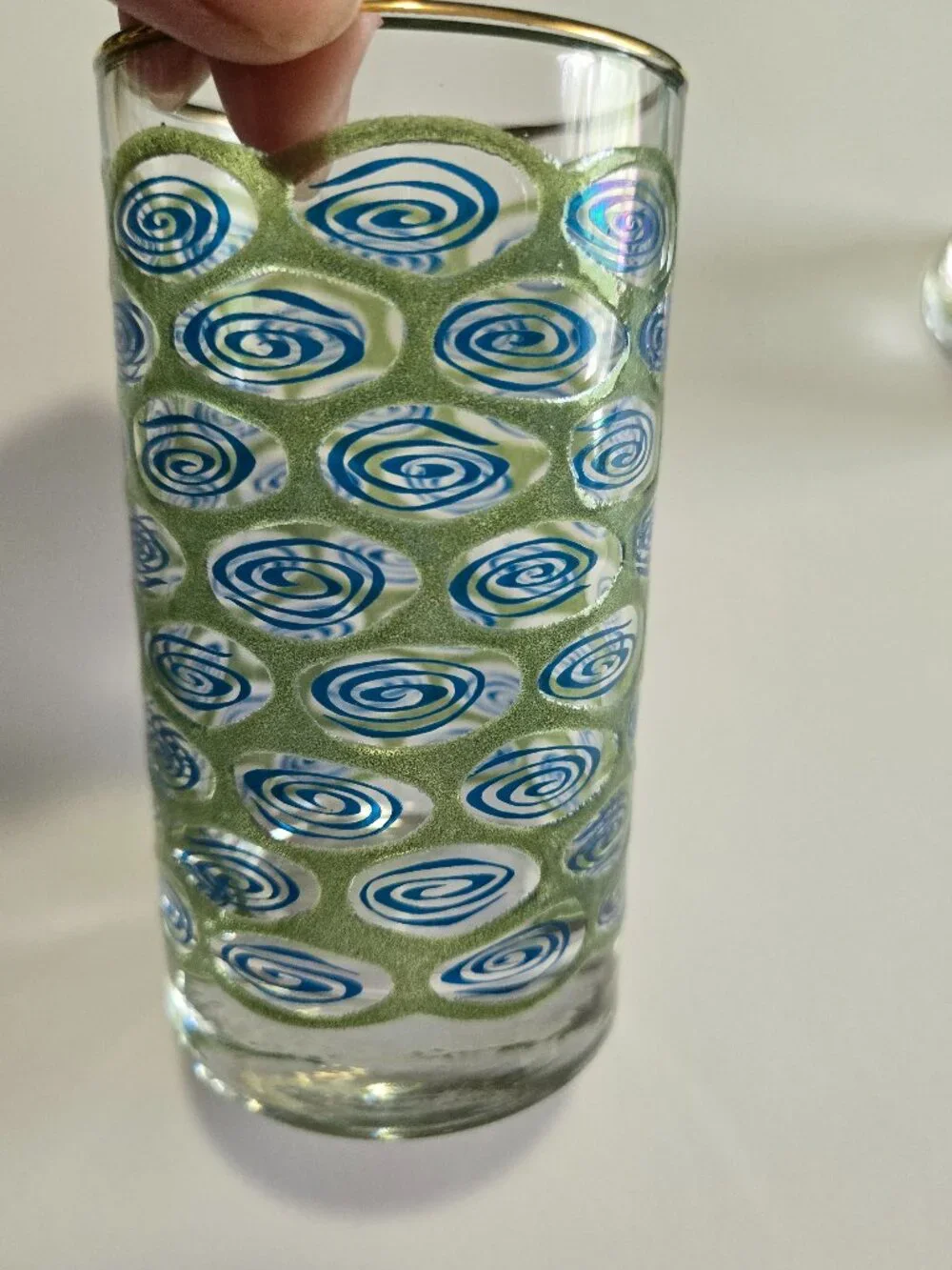 Libbey 'Peacock Swirl' Glass Set